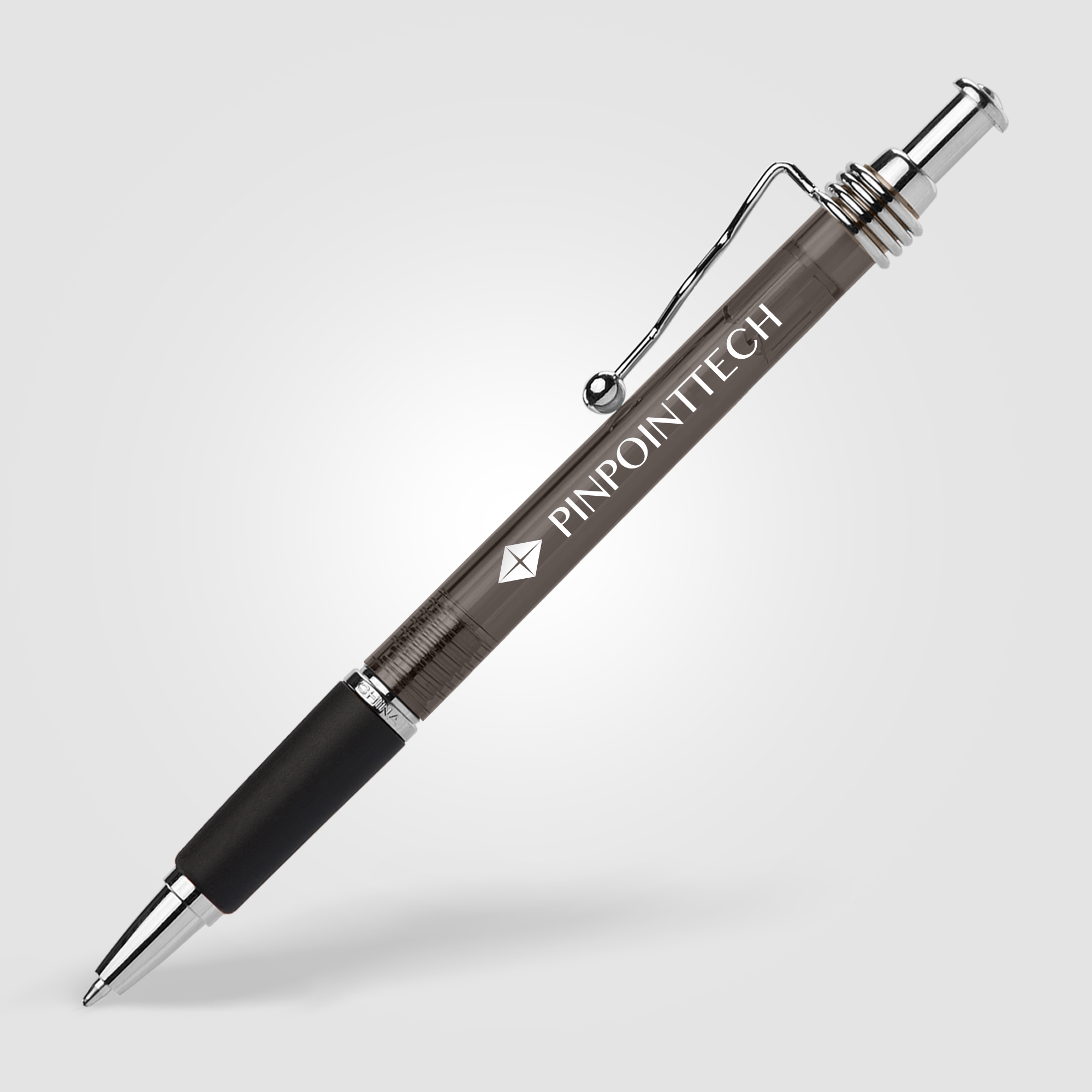 Stylo à bille publicitaire - Marley Gris et Translucide